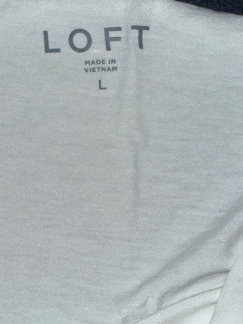 Women’s Loft White Lace-Trim Camisole Top sz. Large - Picture 4 of 6